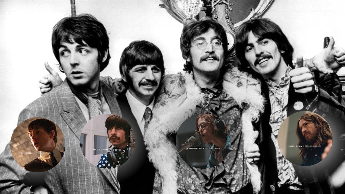 Las primeras imágenes de los actores caracterizados como The Beatles sorprenden por su increíble parecido con los fabulosos de Liverpool.