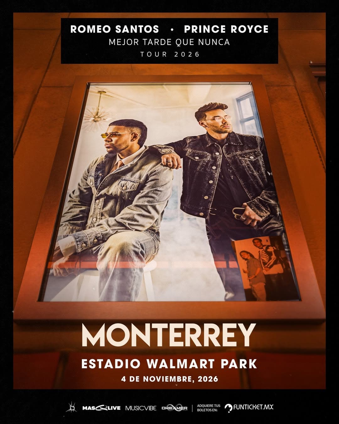 Concierto de Romeo Santos & Prince Royce en Estadio Walmart Park