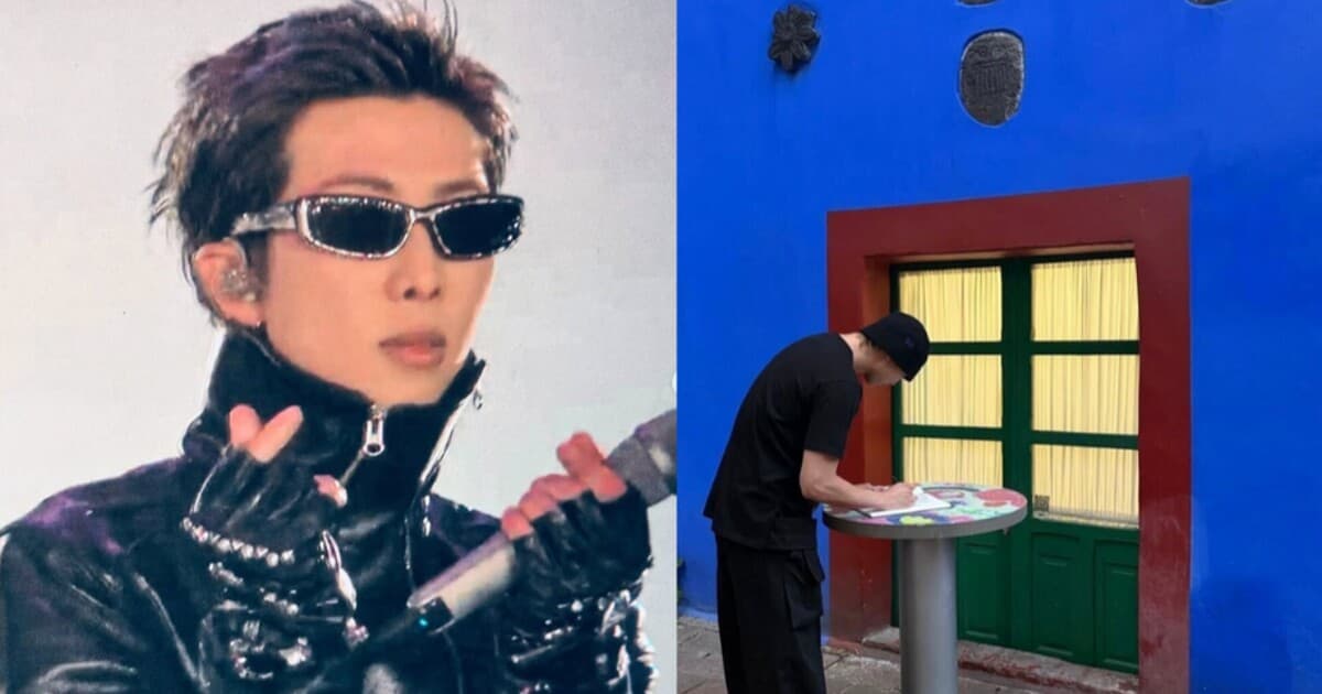 El líder de BTS, RM, se unió a la celebración de Frida Kahlo en su visita a La Casa Azul en México.