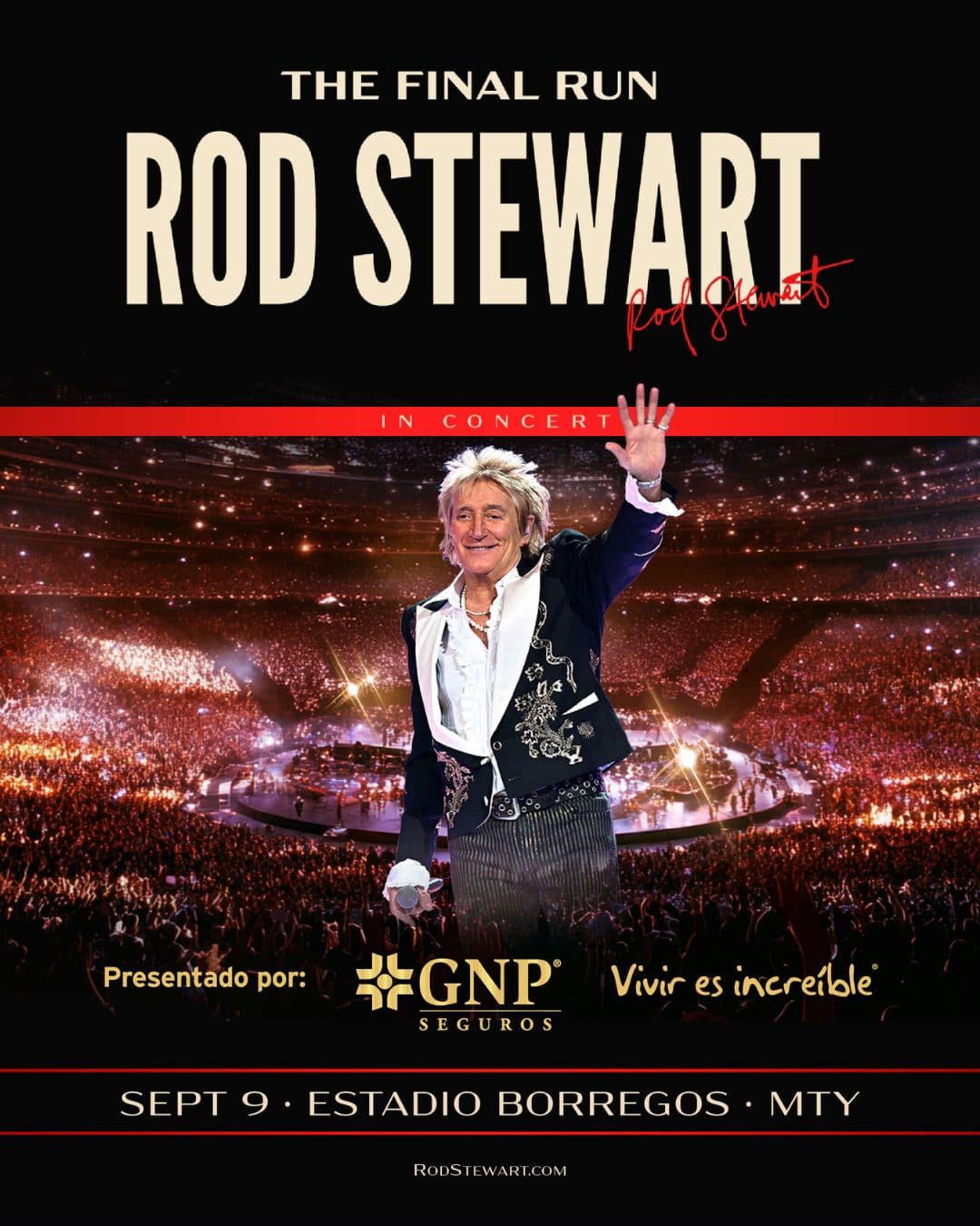 Concierto Rod Stewart en Monterrey