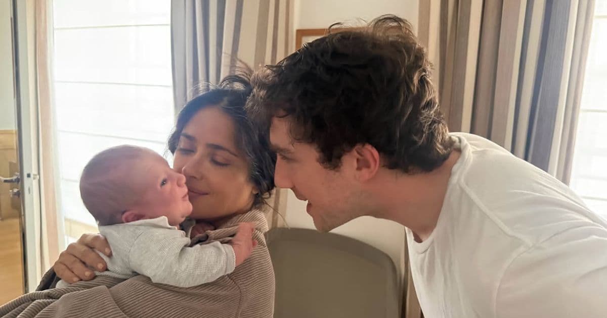 La actriz Salma Hayek se convierte en abuela con la llegada de su primer nieto, hijo de François Pinault Jr.