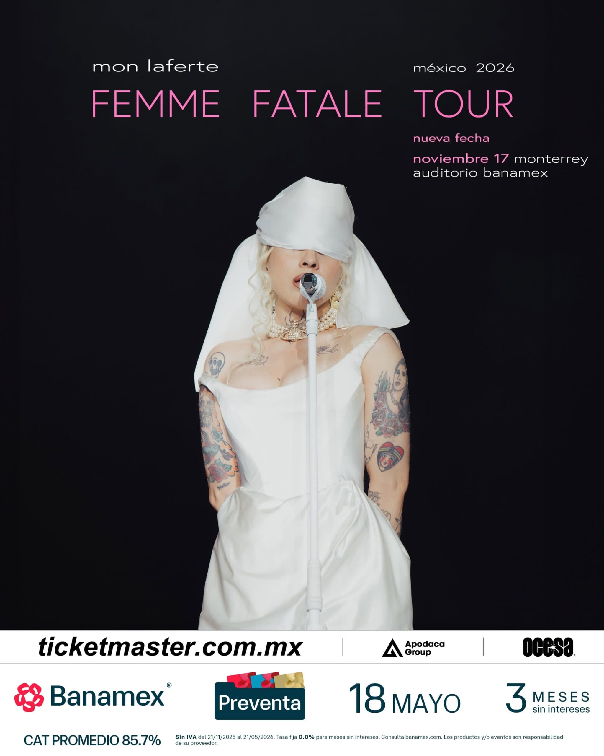 Concierto Mon Laferte en Monterrey