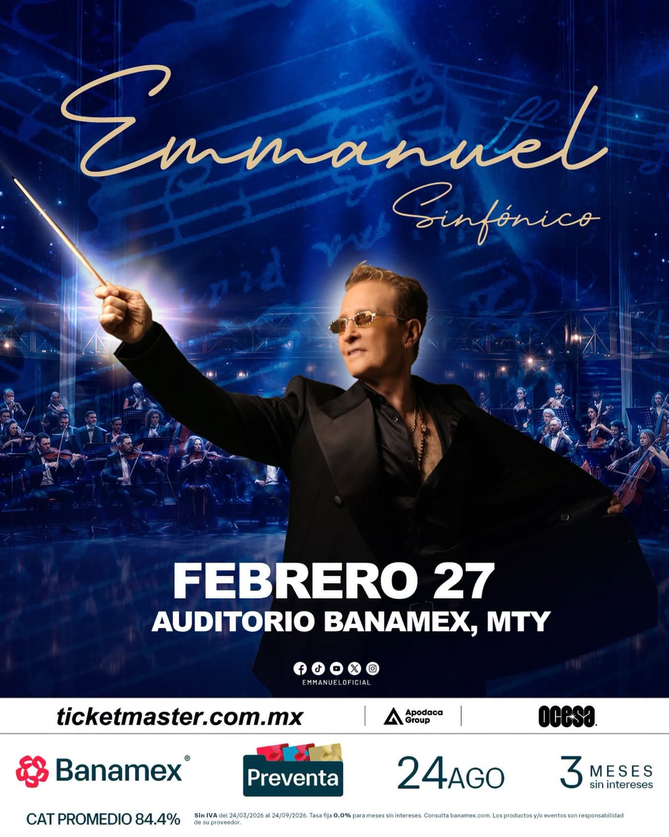 Concierto Emmanuel en Monterrey