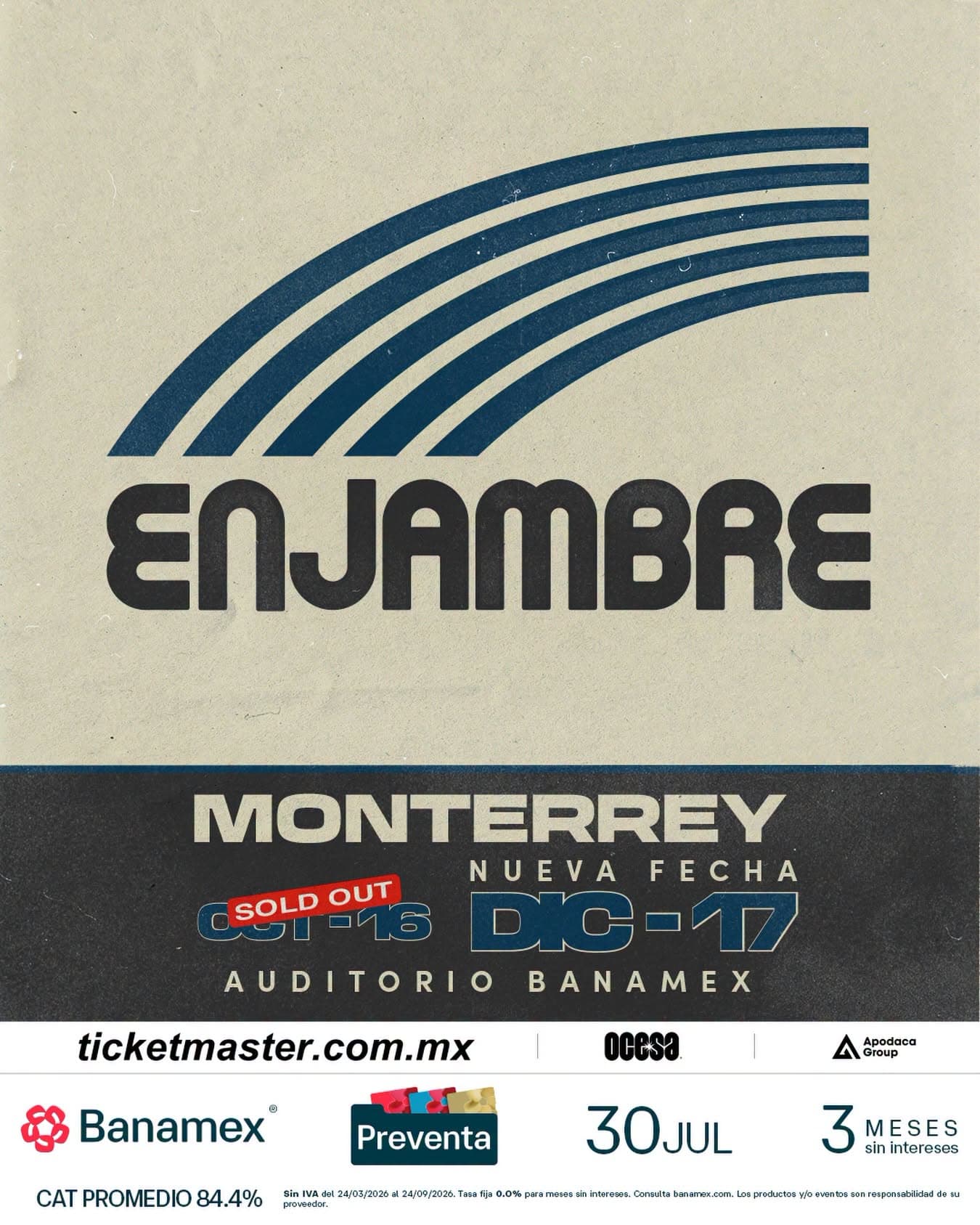Concierto Enjambre en Monterrey