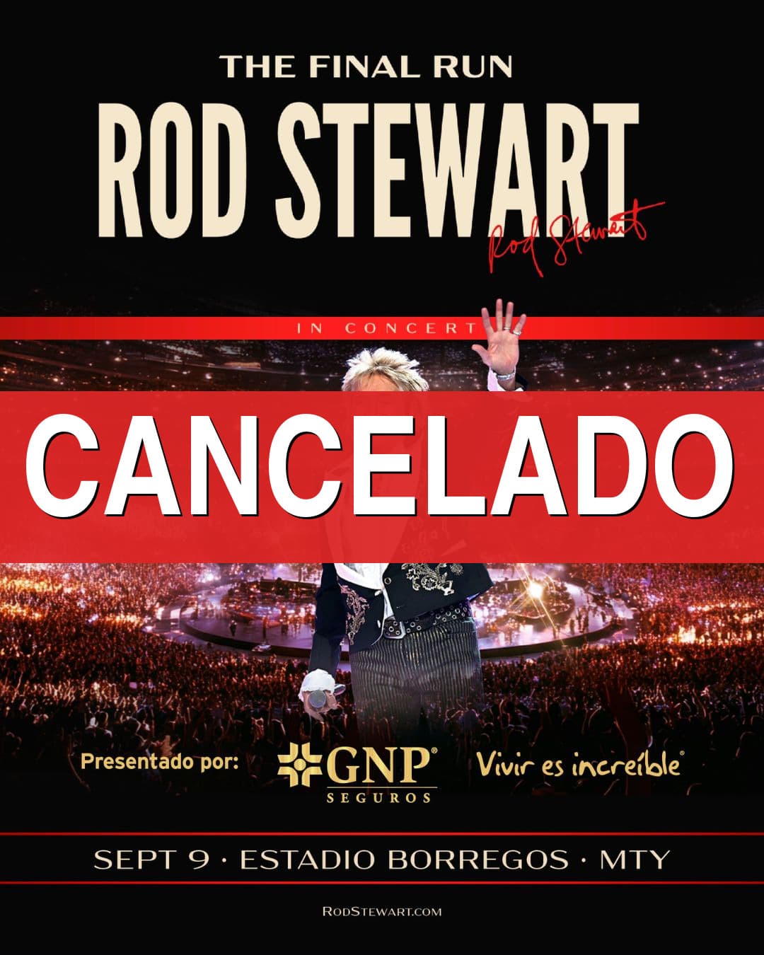 Concierto Rod Stewart en Monterrey