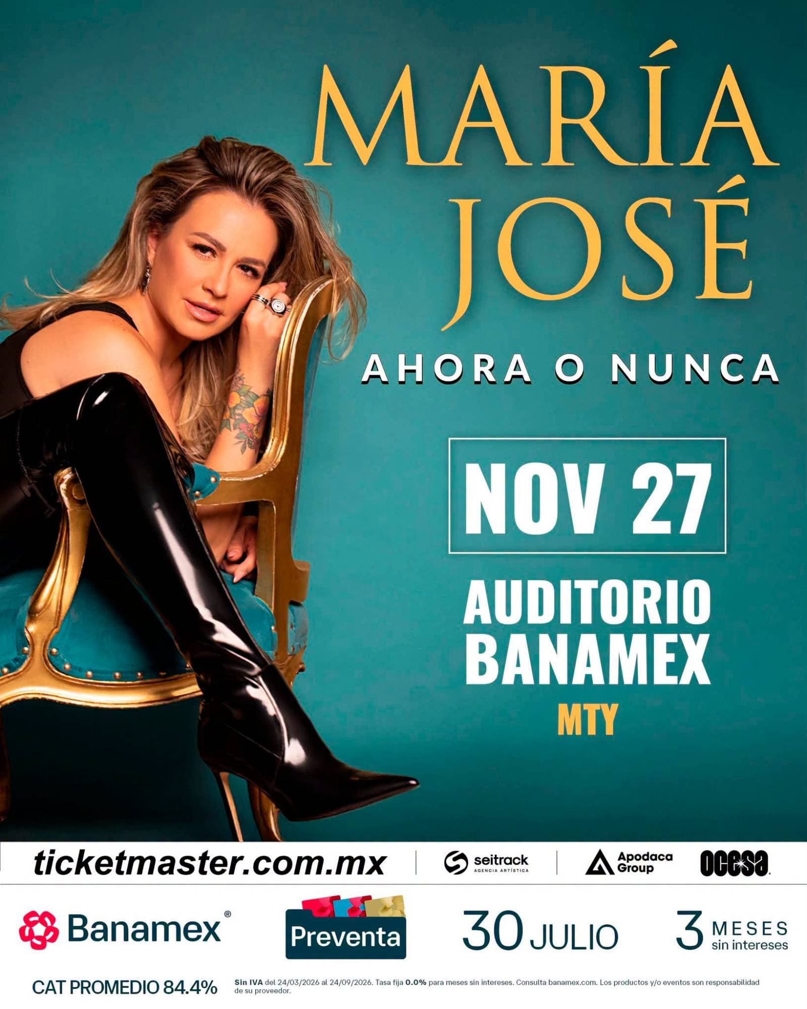 Concierto María José en Monterrey