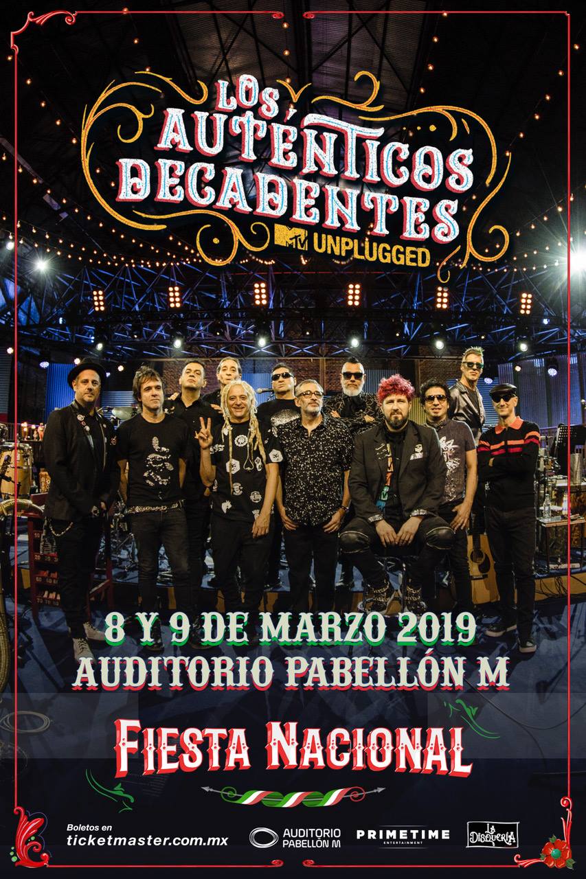 Los Autenticos Decadentes en Auditorio Pabellón M