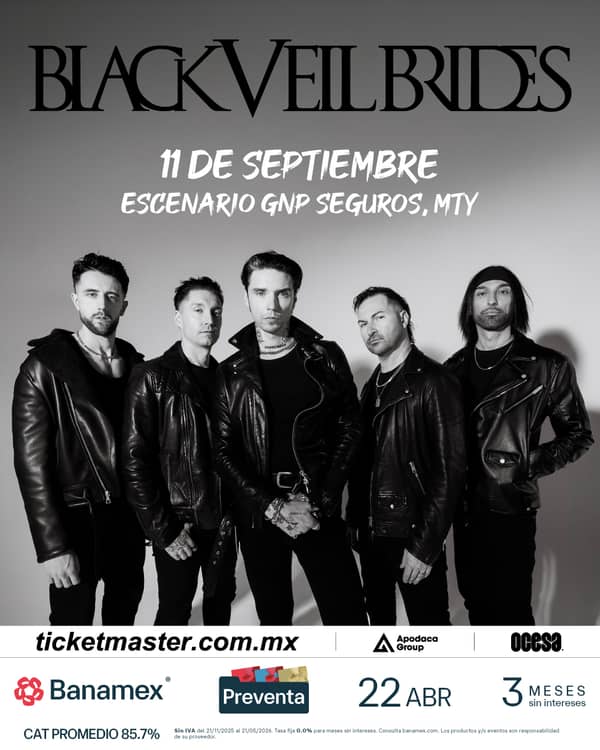 Concierto Black Veil Brides en Monterrey