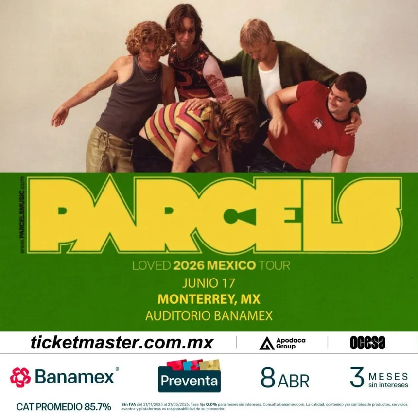 Parcels Loved Tour 2026 en Auditorio Banamex