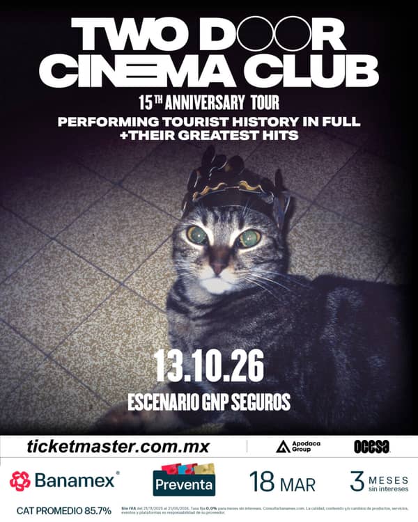 Concierto Two Door Cinema Club en Monterrey