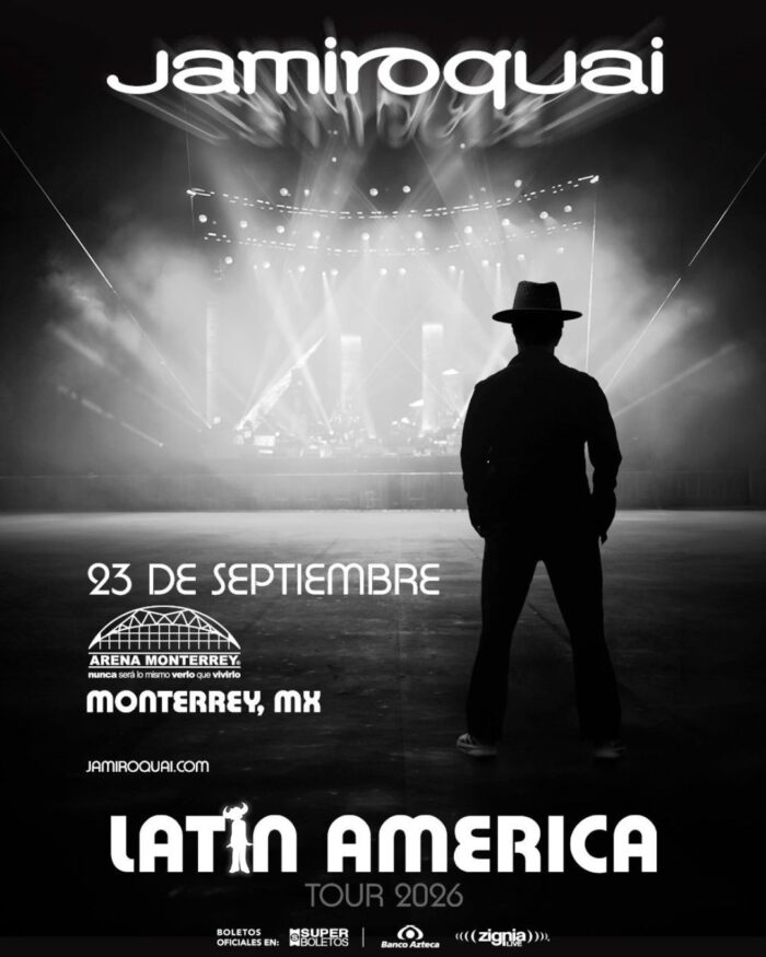 poster jamiroquai en concierto arena monterrey 2026