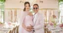 La emotiva reunión de Marc Anthony y Nadia Ferreira previó el nacimiento de su hija. Detalles especiales marcaron la celebration.