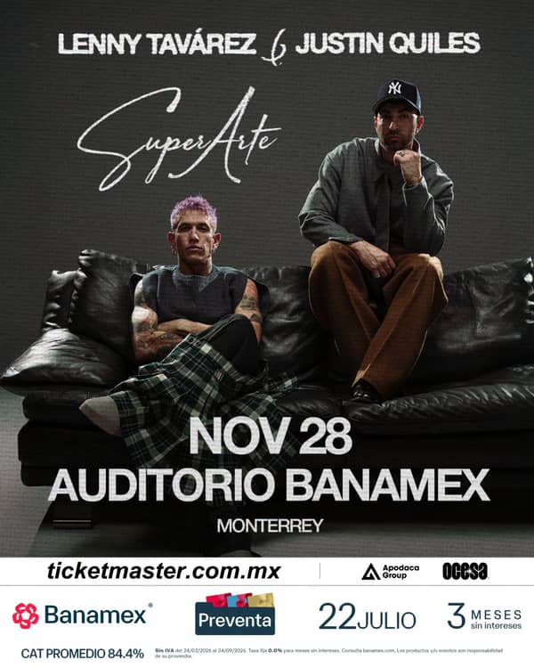 Concierto Lenny Tavárez y Justin Quiles en Monterrey