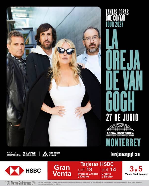 Concierto La Oreja de Van Gogh en Monterrey