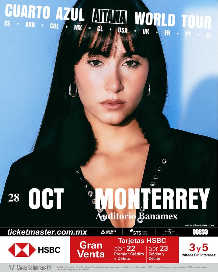 Concierto Aitana en Monterrey