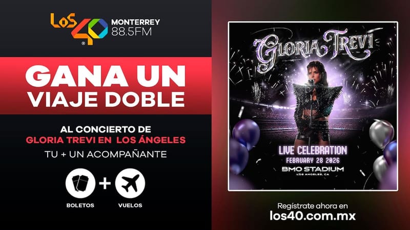 Los40 te invita a ser parte de la fiesta que celebra la trayectoria de Gloria Trevi en Los Ángeles.