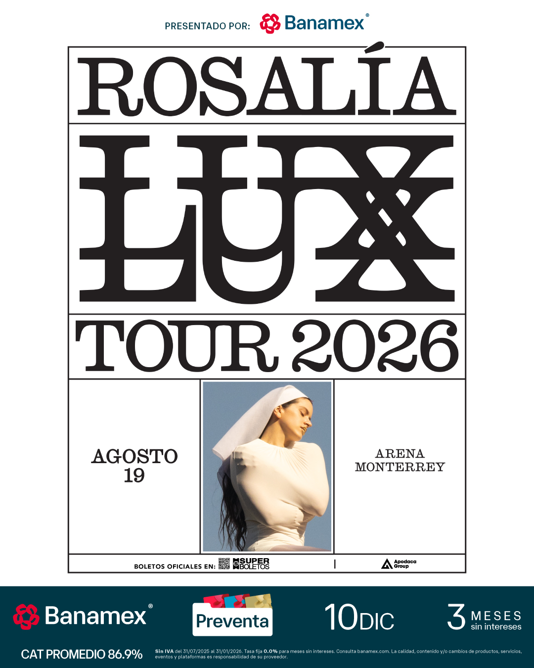 Concierto Rosalía en Monterrey
