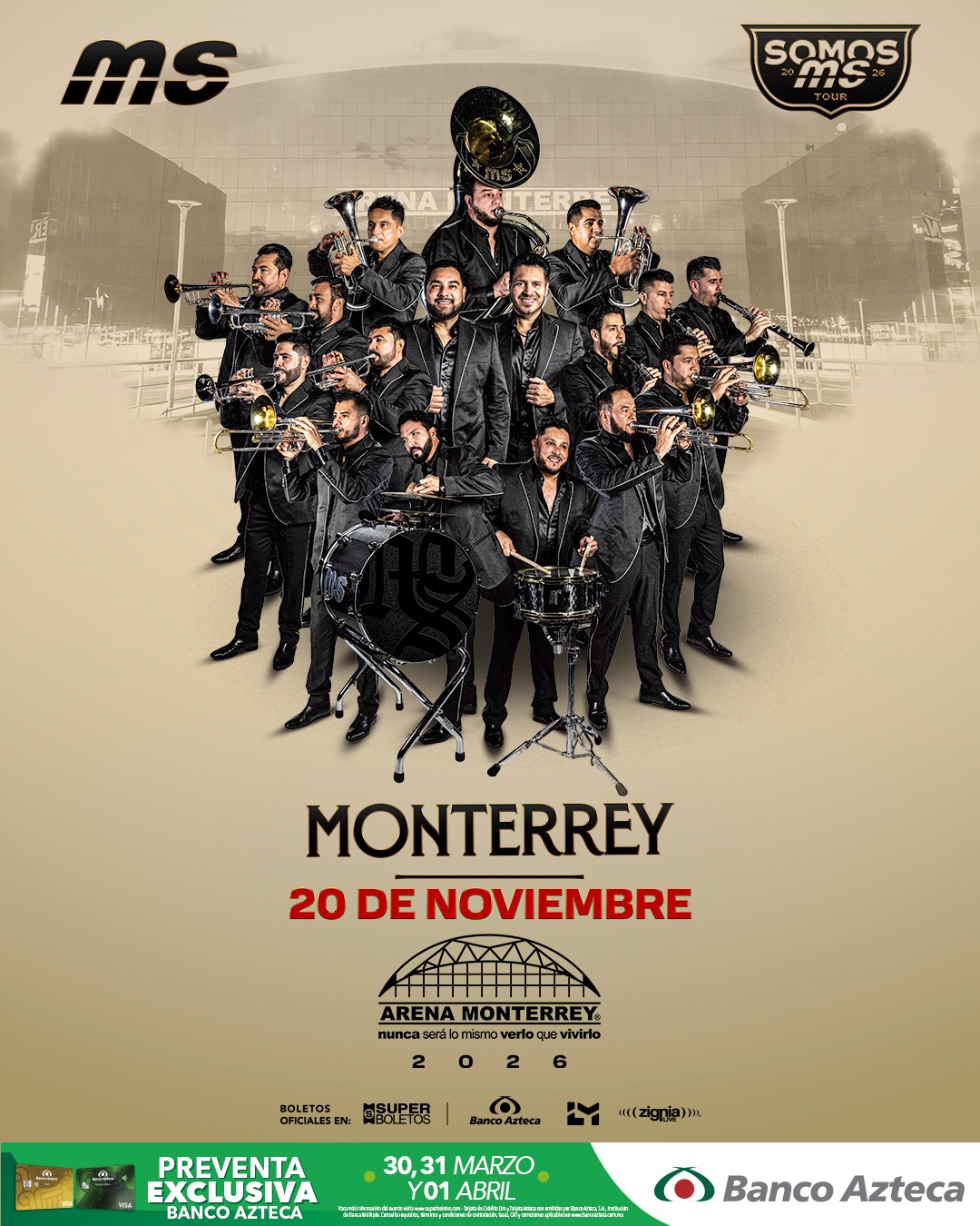 Concierto Banda MS en Monterrey
