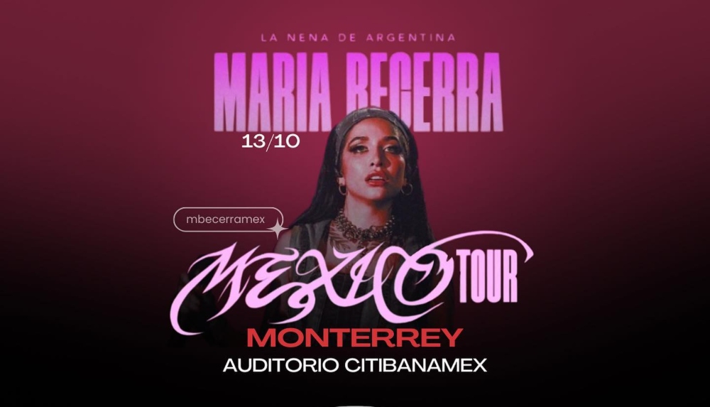 ¿Listos para el concierto de María Becerra en Monterrey?