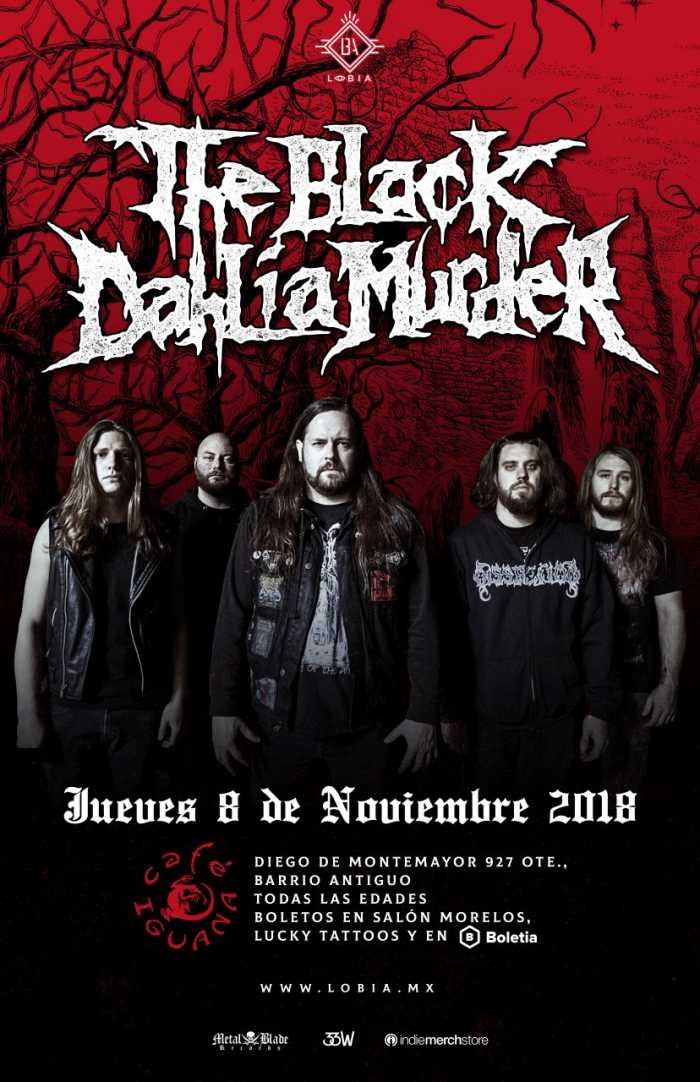 The Black Dahlia Murder en Cafe Iguana 2018